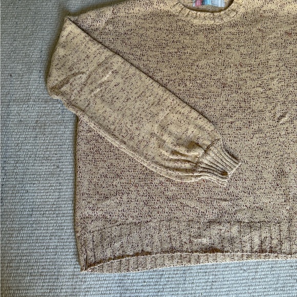 Free People Speckled Knit Set in Beige and Red - Picture 13 of 16